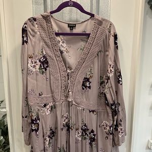Floral purple torrid shirt